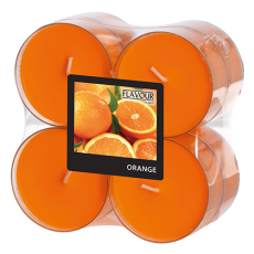 8 Flavour by GALA Maxi Duftlichte Ø 59 mm · 24 mm orange - Orange in Polycarbonathülle